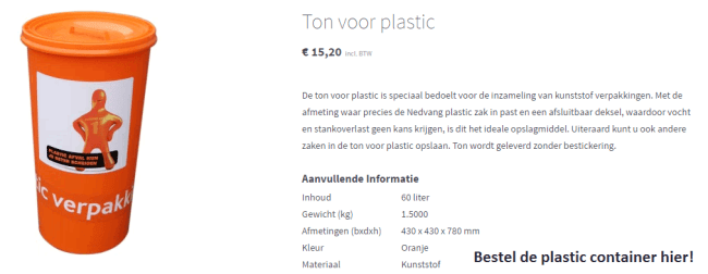 Stimulans Zuinig verwarring Plastic containers - Kliko Groep